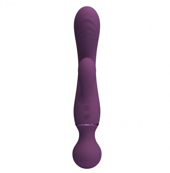 Pretty Love - All Roundet Double Head Vibrator Wand (Chargeable - Purple) Pretty Love - All Roundet Double Head Vibrator Wand (Chargeable - Purple)